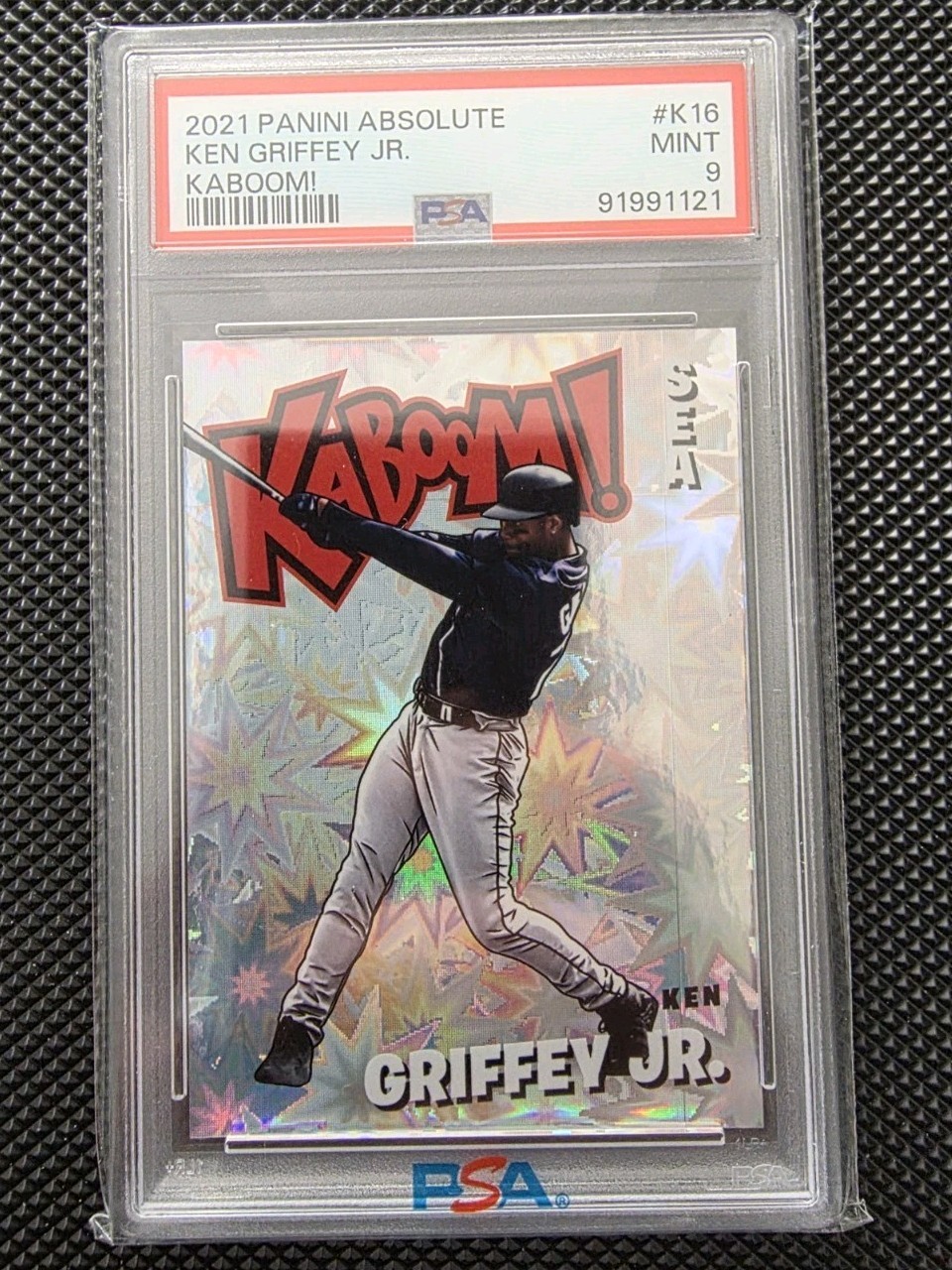 2021 Panini Absolute KABOOM! #K16 Ken Griffey Jr HOF SSP CASE HIT PSA 9 Rare Sp