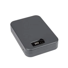 MAXSafes 16-Gauge Steel Portable Lock Box Safe w/ 3-Digit Combo Lock in Black