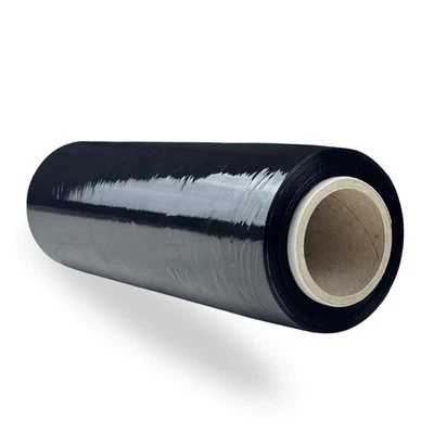 Freiziel® Stretchfolie 25cm 900g 23my (Schwarz) Wickelfolie, Packfolie