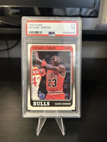 1988 Fleer Michael Jordan #17 PSA 7