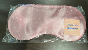 BRAND NEW IN PACKAGE Sweet and Shimmer Sleep Mask Pink
