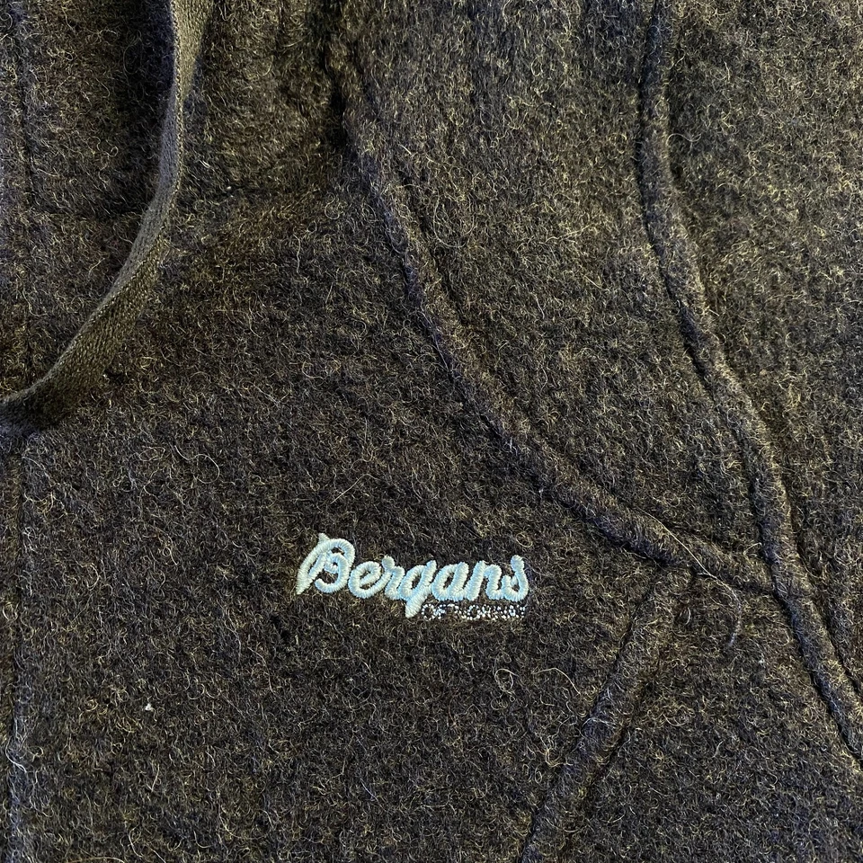 Bergans of Norway Myrull Lady Coat Womens XS Hooded Long Wool Jacket Brown $285 - Image 4 of 4