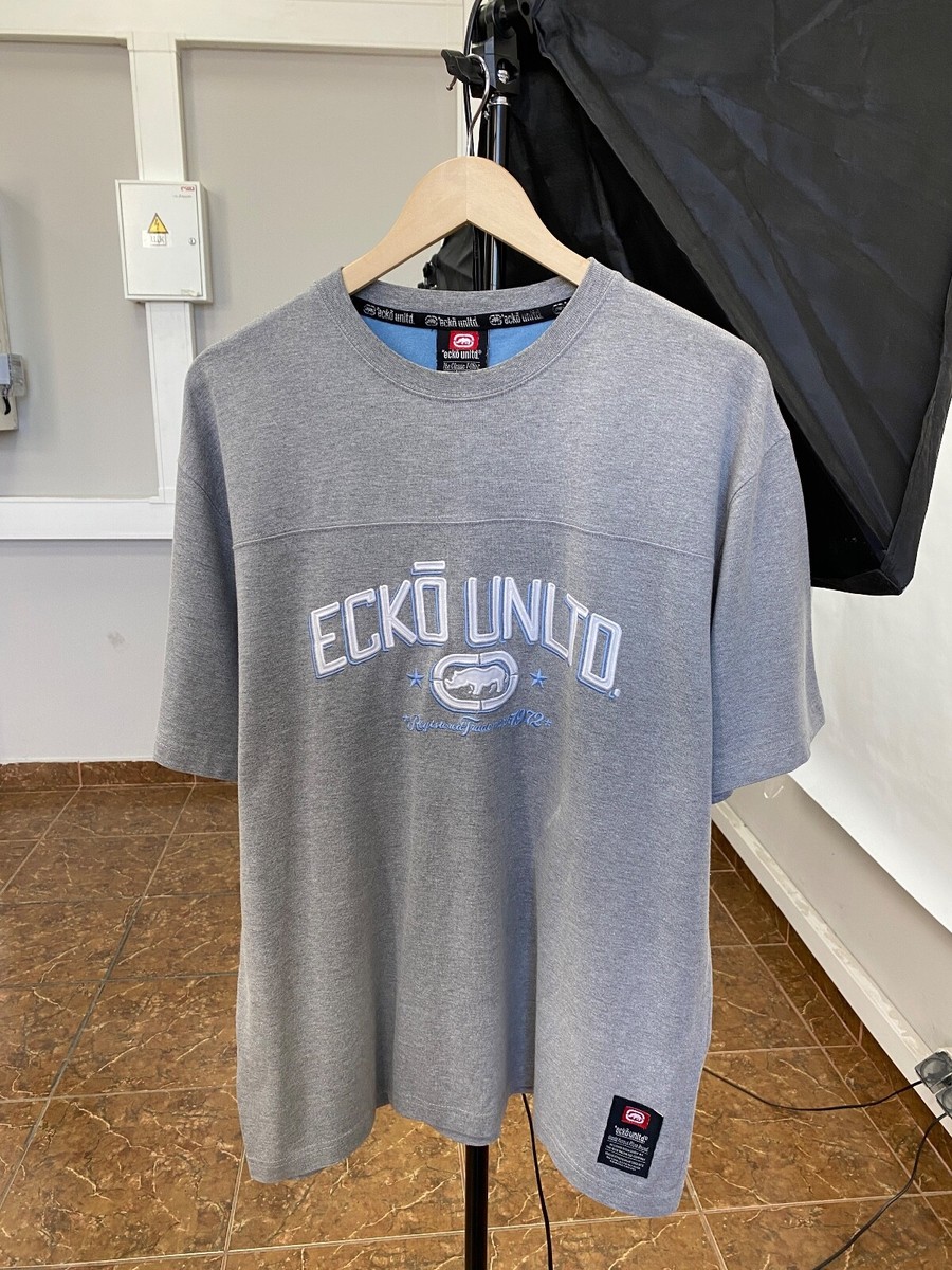ECKO UNLIMITED 90'S グレー　XL ビッグサイズ 🇺🇸 Vintage 90s Ecko Unlimited Rap Japan style t-shirt Rare size