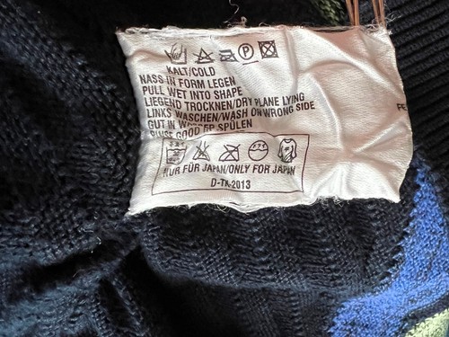 VINTAGE CARLO COLUCCI CHUNKY KNIT SWEATER PULLOVER LIKE A COOGI MEN’S 54 ~ XL - Picture 5 of 5
