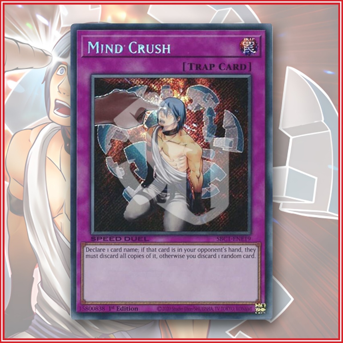 YuGiOh Mind Crush SBC1-ENE19 Secret Rare 1st Edition Streets of Battle City  | eBay