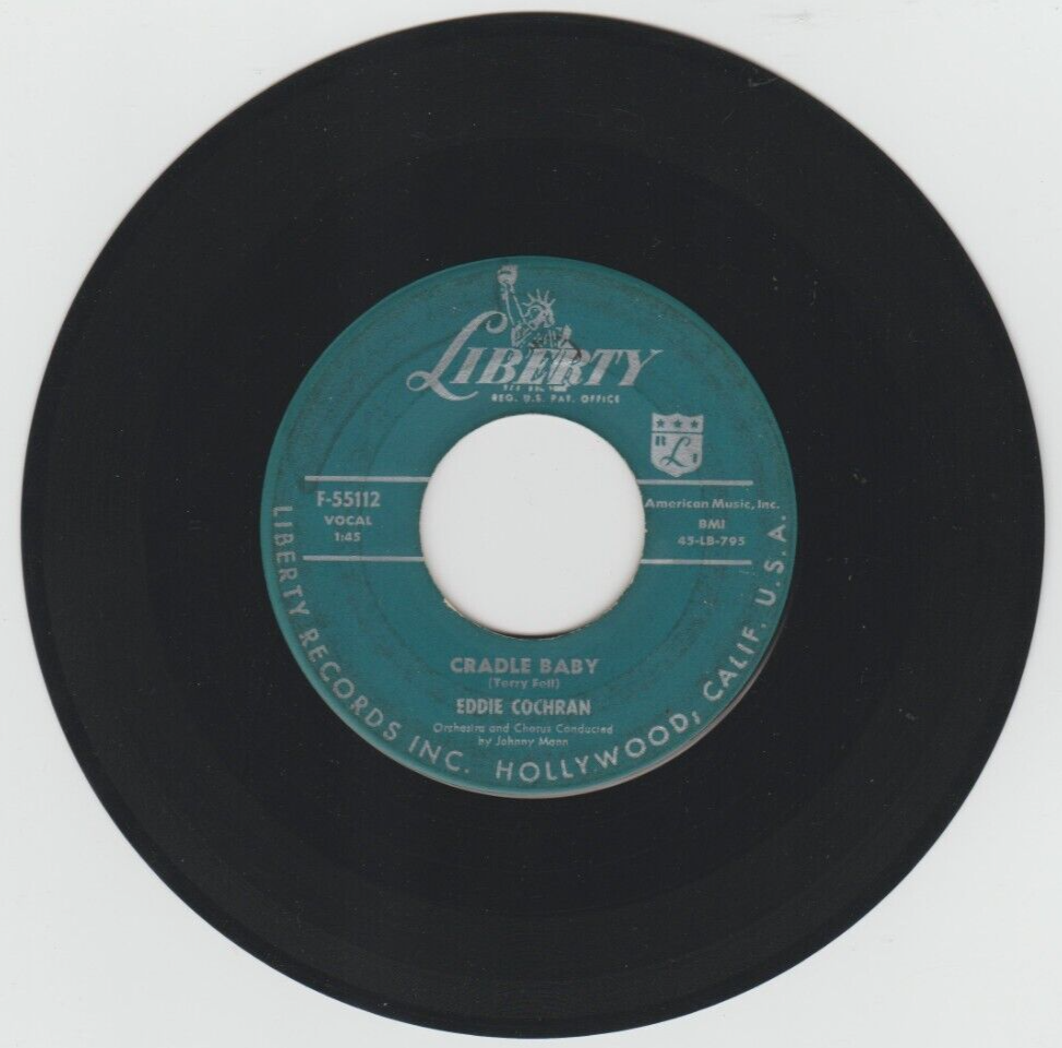 Eddie Cochran "Twenty Flight Rock / Cradle Baby" Liberty F55112 1957