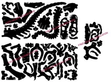 BIGGER Dinosaur dxf file on CD for 5/16th steel. CNC Plasma, laser, water jet 