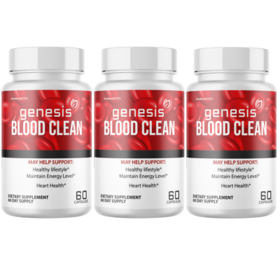 #ad Genesis Blood Clean Capsules to Support Blood Sugar amp; Pressure 3 Bottles $67.96
