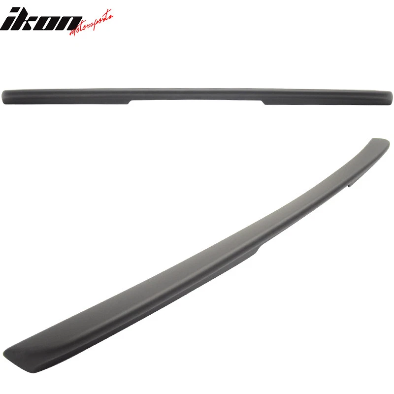 Fits 01-07 Benz C-Class W203 Sedan AMG Style Matte Black Rear Trunk Spoiler Wing - Image 2 of 4
