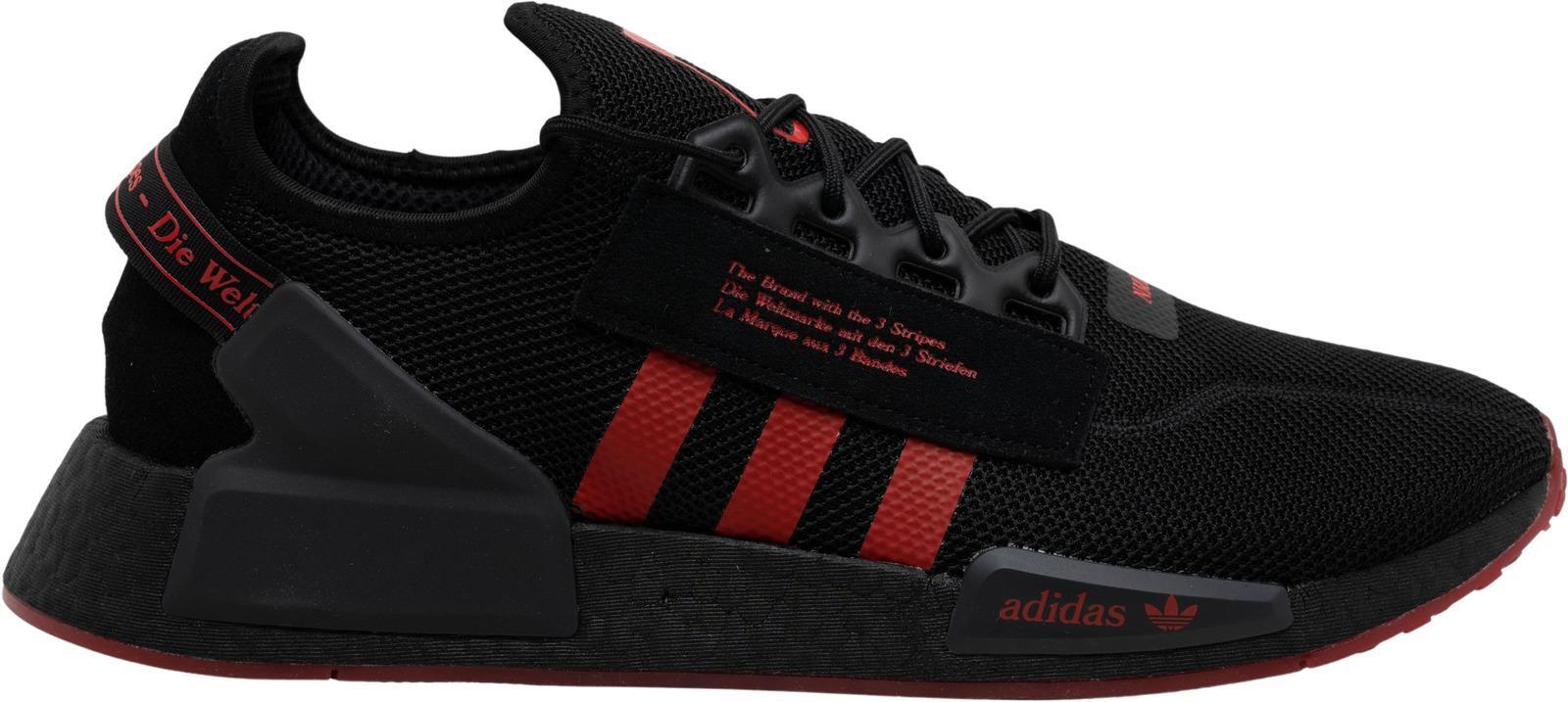 adidas NMD_R1 V2 Black Vivid Red for Sale Authenticity