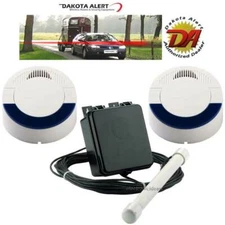 DAKOTA ALERT DCPA-4000 WIRELESS VEHICLE DETECT PROBE DRIVEWAY ALARM 2 RECEIVERS 