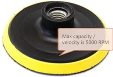 7" Backing Plate Hook and Loop for Rotary Polisher Buffer - Professional Quality