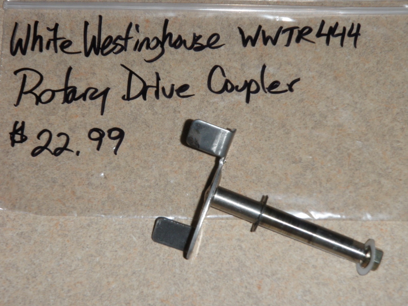 White Westinghouse Bread Machine Parts Rotary Drive Coupler WWTR444