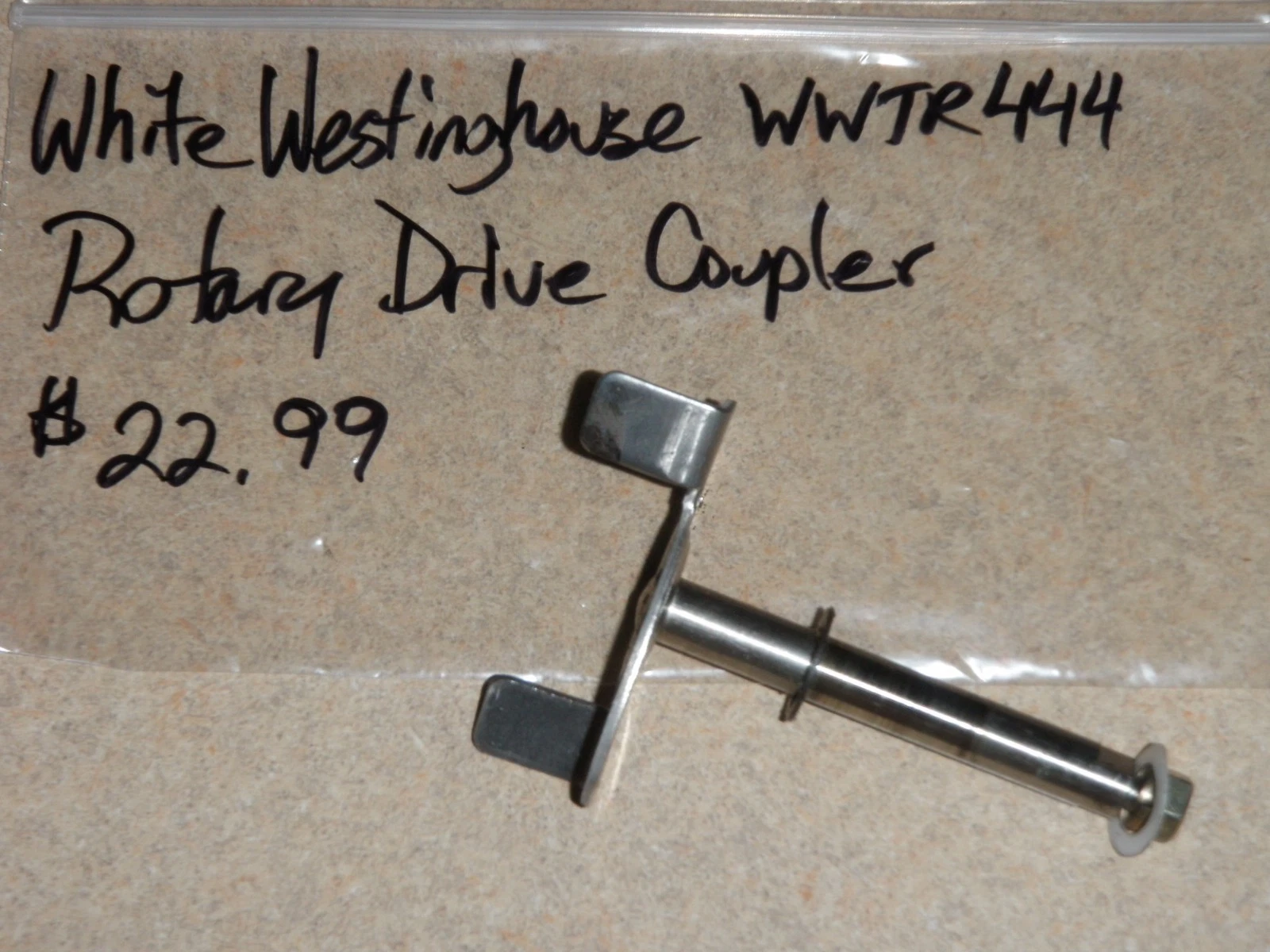 White Westinghouse Bread Machine Parts Rotary Drive Coupler WWTR444