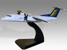 De Havilland Dash 8 100 Skippers Aviation Desk Wood Airplane Model Large 1/72