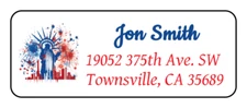 30 personalized 4th of July fireworks return address labels stickers tags