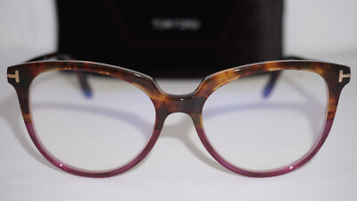 TOM FORD Eyeglasses New Tortoise Purple TF5600-B 056 54 17 140