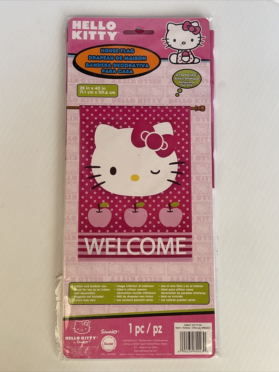 FEBER - Hello Kitty House, Casita Infantil Con Puerta Abatible, Tiene Pegatinas Para Decorar La Casita, Colores Resistentes A La Luz Solar, Montaje Fácil, A Partir De 2 Años, Famosa (FE201000