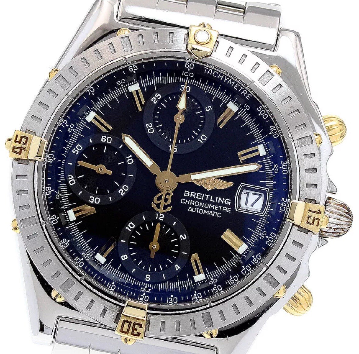 BREITLING Chronomat B13352 Date Black Dial Automatic Men's Watch