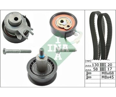 Timing Belt Kit INA 530053810 for VW Polo Golf Plus Golf V