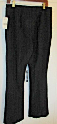 Tahari Arthur S. Levine Suit Pants (No Coat) Women 12 Black Wide Leg