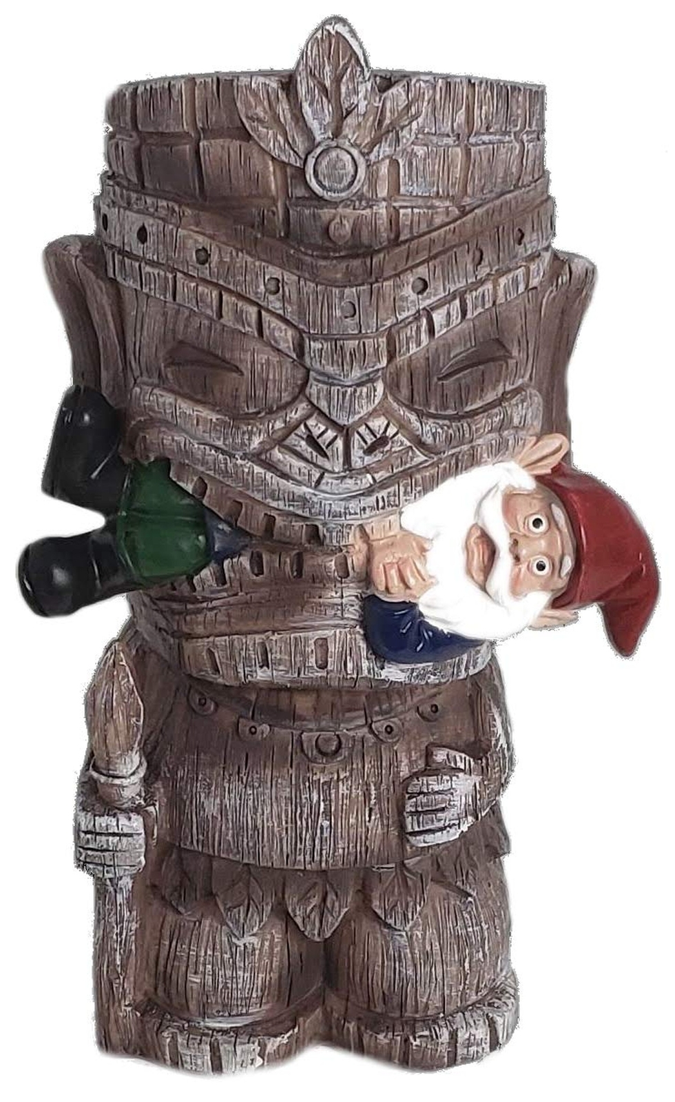 Funny Guy Mugs Garden Gnome Statue - Tiki and A Gnome - Indoor/Outdoor Garden...