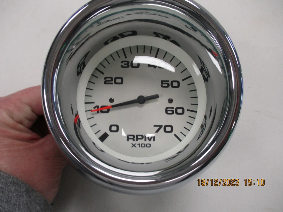 FARIA PLATINUM SERIES GAUGE SET OF (4) WHITE 59737 MARINE BOAT - Image 2 of 4