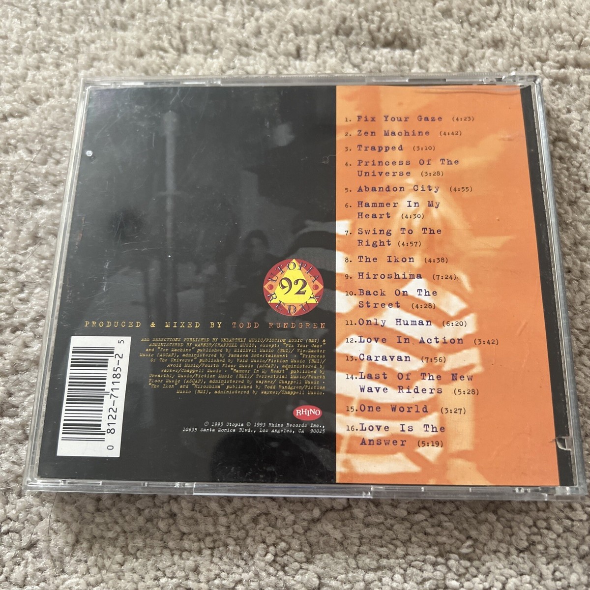 Utopia - Redux 1992: Live in Japan CD 81227118525| eBay