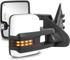 Power Heated Towing Mirrors LED Compatible for 2014-2019 Chevy Silverado GMC