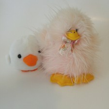 Plush duck and chick 2 Small Stuffed Toy Animals Easter Spring