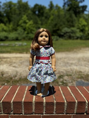 American Girl Look-A-Like Doll By Pleasant Company With Dress And Stand