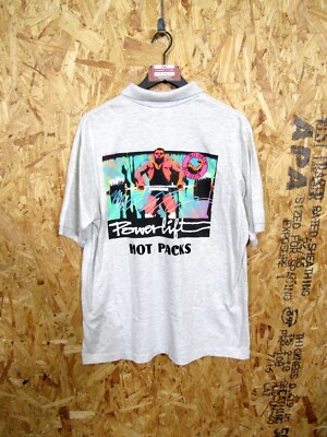 summer様 Vintage Crystal Springs Power Lift Hot Packs Polo Shirt USA Mens
