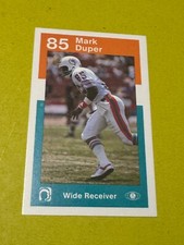 Mark Duper RC rookie card, 1984 Miami Dolphins Police card #85