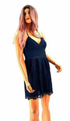 Abercrombie & Fitch Navy Blue Lace Mini Dress (Size S) | eBay Abercrombie & Fitch Navy Blue Lace Mini Dress (Size S) | eBay