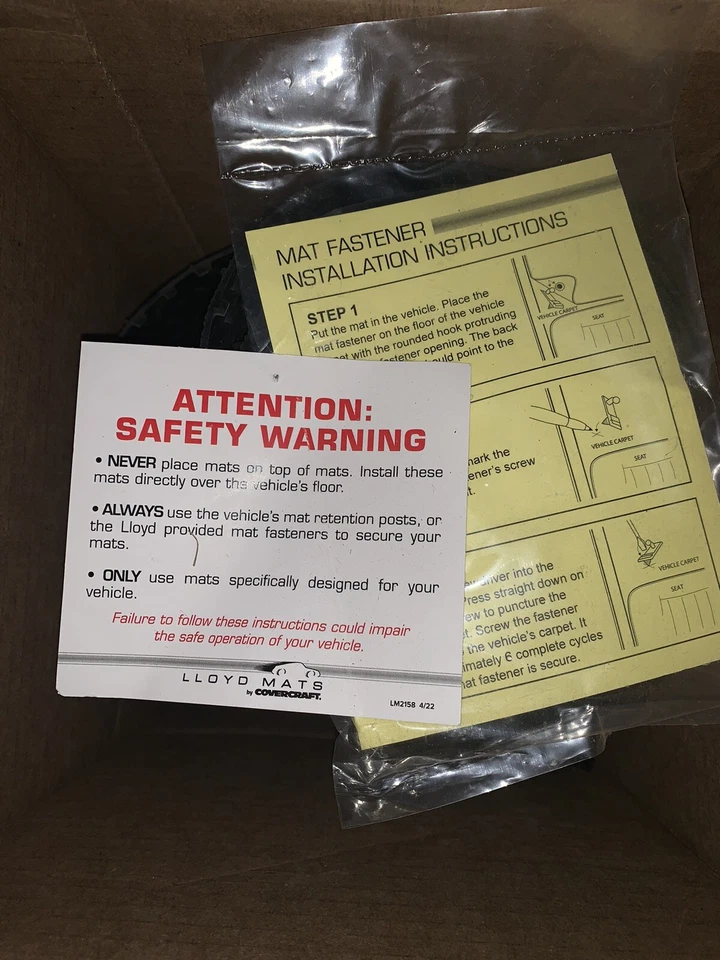 Juego de 3 alfombrillas negras para todo tipo de clima Cadillac Coupe DeVille Lloyd NorthRidge 1985-1993 Foto 3 de 4