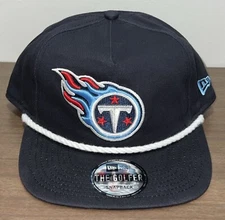 Tennessee Titans New Era The Golfer Navy Blue Snapback Adjustable Rope Hat Cap