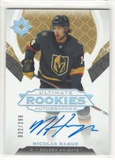 2019-20 Ultimate Collection Hockey Nicolas Hague Ultimate Rookie Auto /299