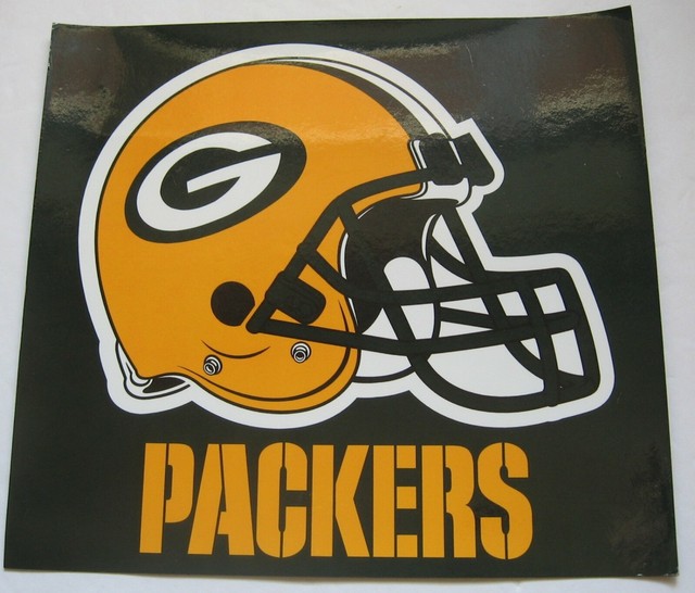 Packers Sheet Green Bay Helmet Large 8" x 8 3/4" eBay