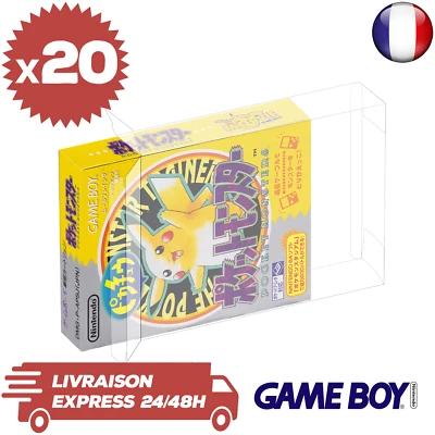 20 Boitiers de Protection Crystal Box Jeux Game Boy Color Japonais JAP 0,3mm - Photo 1/4