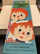 Whitman Raggedy Ann Andy Paper Dolls 1978 Box Set - Clothes UNPUNCHED