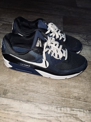 Nike Air Max 90 Midnight Navy Gum Men's Size 12 Black Athletic Shoes FB9658-400