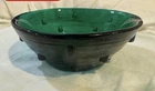 Blenko Glass Company Brutalist Design Emerald Green Bowl