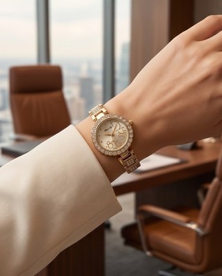 Gold Farbe uhr damen