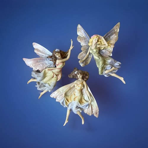 Shudehill Vintage Romantic Fairies Hanging Resin Wall Art Fairy Decor Set Of 3