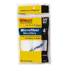 Whizz 74011 Blue/White Microfiber Mini Paint Roller Cover 4 W x 3/8 Nap in.