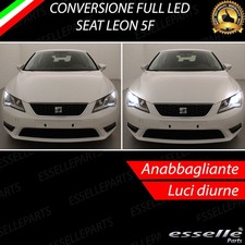CONVERSIONE FARI FULL LED H7 + P21W SEAT LEON 5F 6000K LED CANBUS XENON NO ERROR