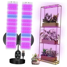 Grow Light for Indoor Plants, USB LED Grow Lamp, Waterproof Grow Light with 