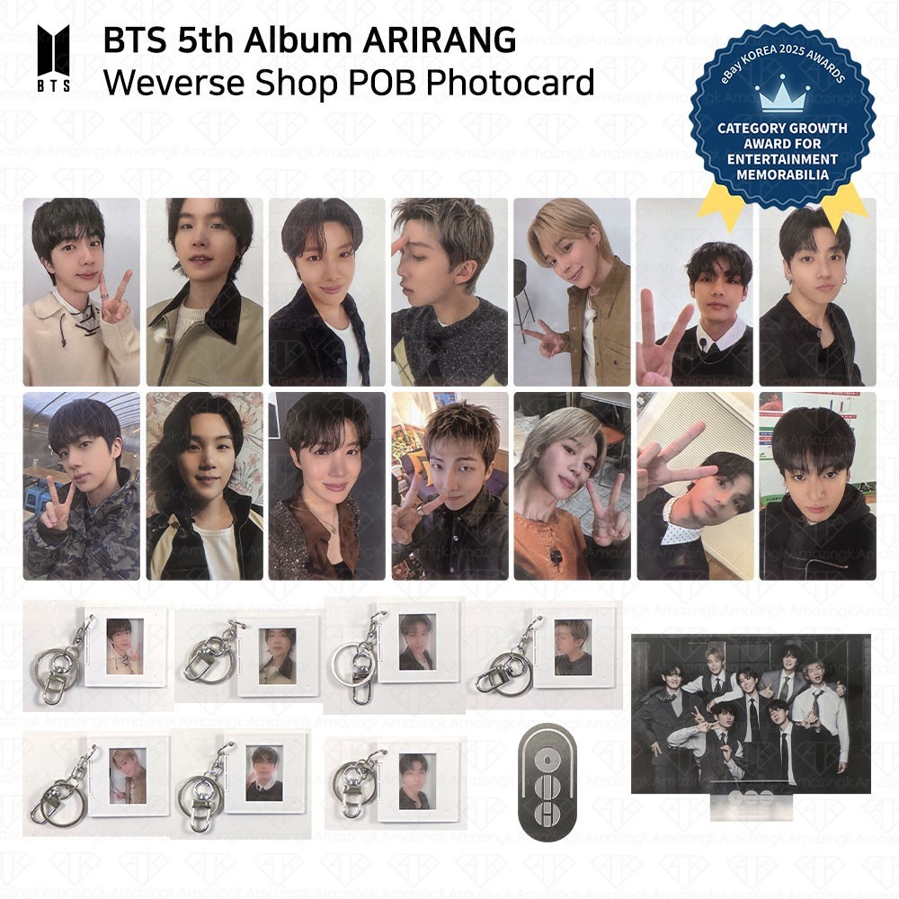BTS 5th Album ARIRANG Weverse POB Photocard Jungkook Jimin V Suga