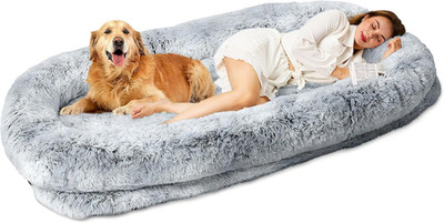 Human Dog Bed XL 79''X44''X12.5'' - Shared Orthopedic Dog Bed for Adults & Pets, La