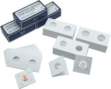 3 Assorted Sizes 150 Pieces Coin Flips 2" x 2" Cardboard Coin 20.5mm, 23mm, 25mm